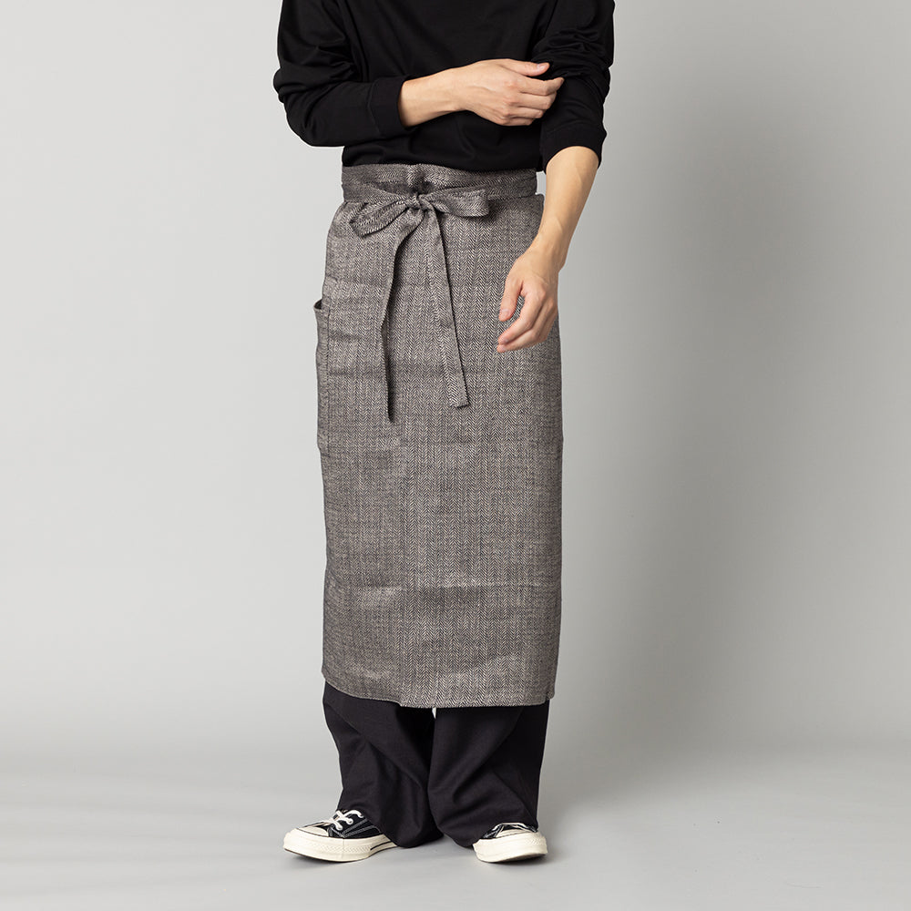 LINEN&DECOR× kuros'別注品】BURFORD ギャルソンエプロン ブラック