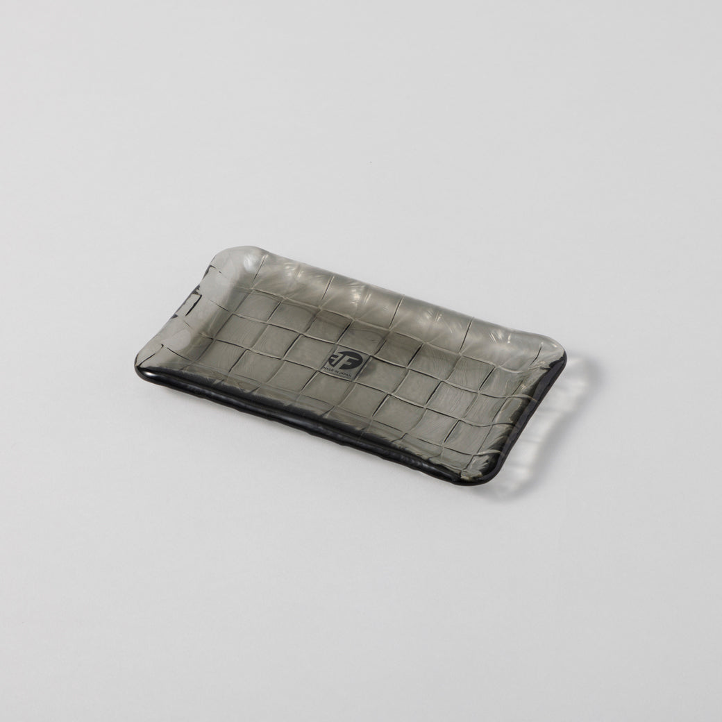 レクタングル ガラスプレート ミニ180 グレー – kuros.style