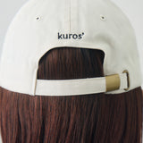 【kuros'オリジナル】タスマル刺繍キャップ 男女兼用