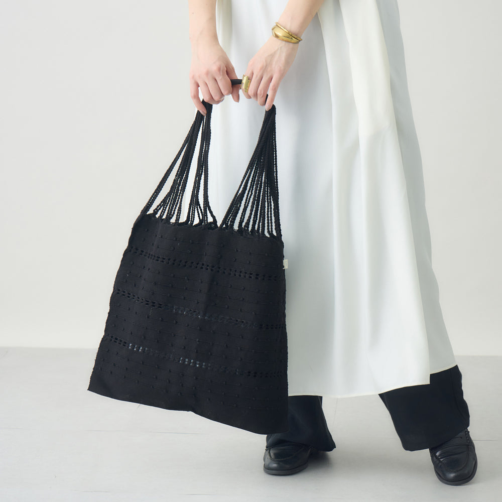 ハンモックバッグ ドット ブラック×ブラック – kuros.style