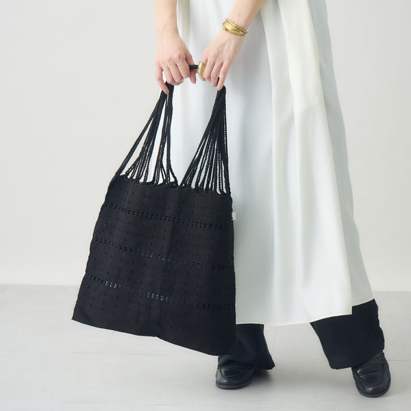 ハンモックバッグ ドット ブラック×ブラック – kuros.style