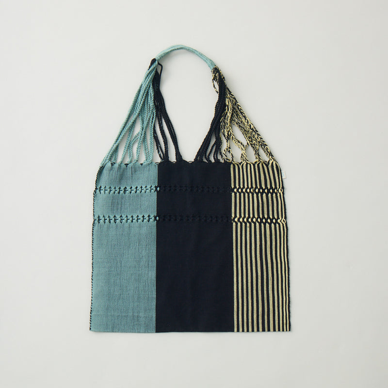 ハンモックバッグ ソリッドストライプ ブラック×カーキ – kuros.style
