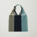 ハンモックバッグ ソリッドストライプ ブラック×カーキ