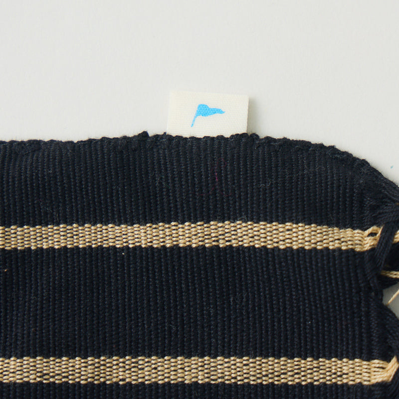ハンモックバッグ ソリッドストライプ ブラック×カーキ – kuros.style