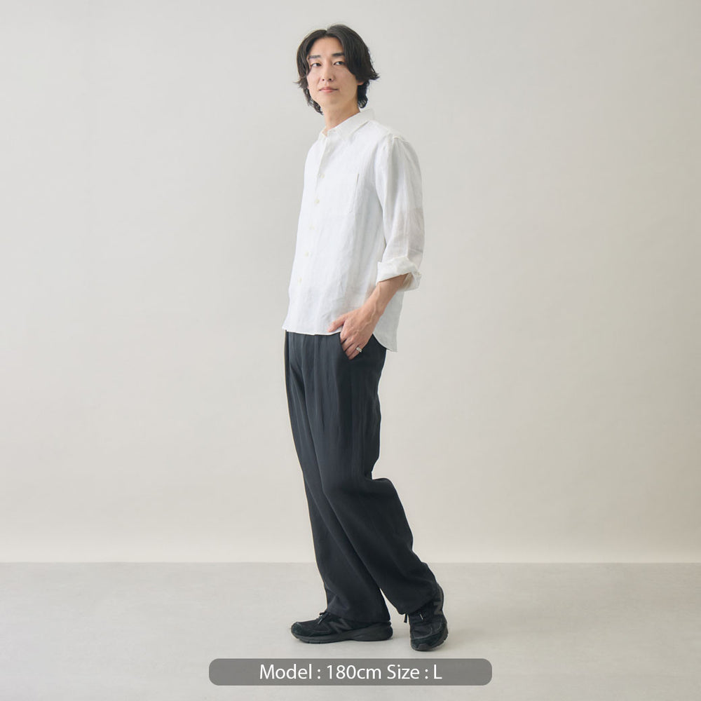 kuros'オリジナル】リラックスリネンパンツ｜日本製 メンズ – kuros.style