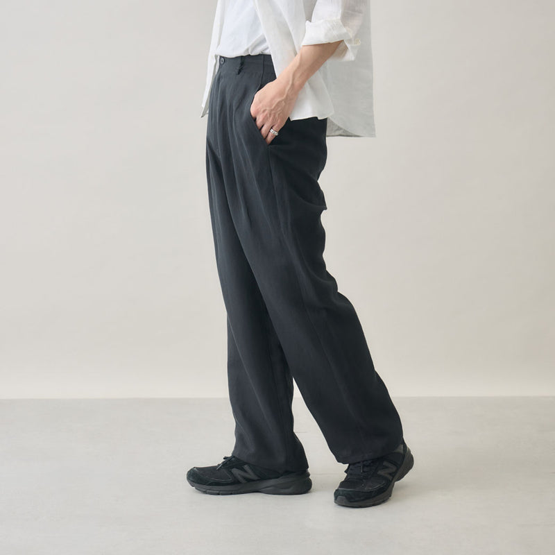 【新品未使用】ルーズリネンパンツ kuros'オリジナル】リラックスリネンパンツ｜日本製 メンズ – kuros.style