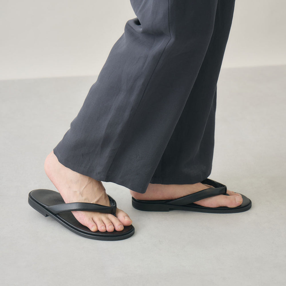 レザー雪駄 黒 箱入り｜日本製 メンズ – kuros.style