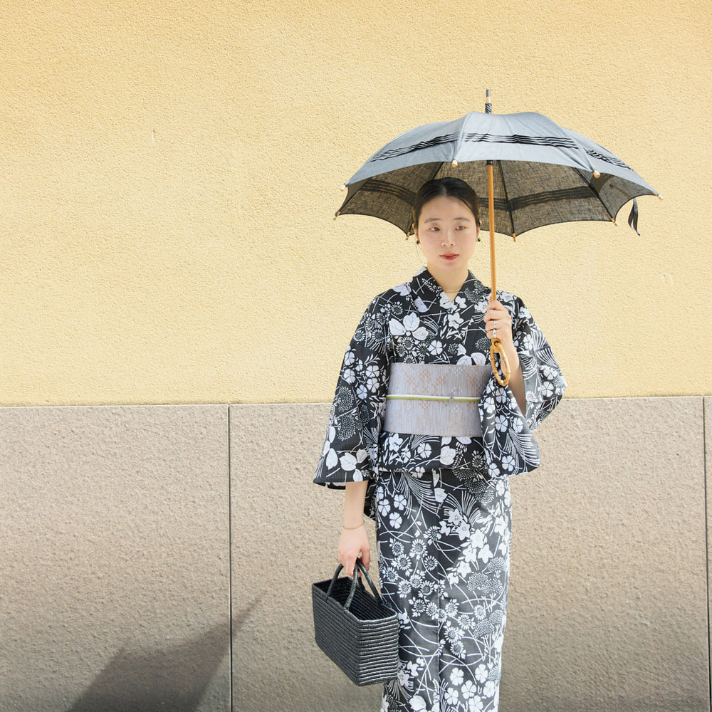 kuros'別注】こだわりの浴衣 秋草柄 レディース – kuros.style