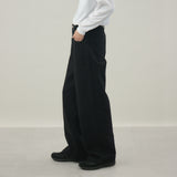 BLACK DENIM ASHLY JEAMS ストレートデニムパンツ｜コットン100％ 岡山産  ユニセックス