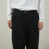 BLACK DENIM ASHLY JEAMS ストレートデニムパンツ｜コットン100％ 岡山産  ユニセックス