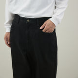BLACK DENIM ASHLY JEAMS ストレートデニムパンツ｜コットン100％ 岡山産  ユニセックス