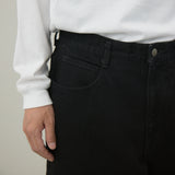 BLACK DENIM ASHLY JEAMS ストレートデニムパンツ｜コットン100％ 岡山産  ユニセックス