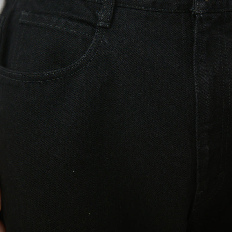 BLACK DENIM ASHLY JEAMS ストレートデニムパンツ｜コットン100％ 岡山産  ユニセックス