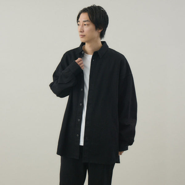 BLACK DENIM CLIO SHIRT デニムシャツ｜コットン100％ 岡山産 ユニセックス