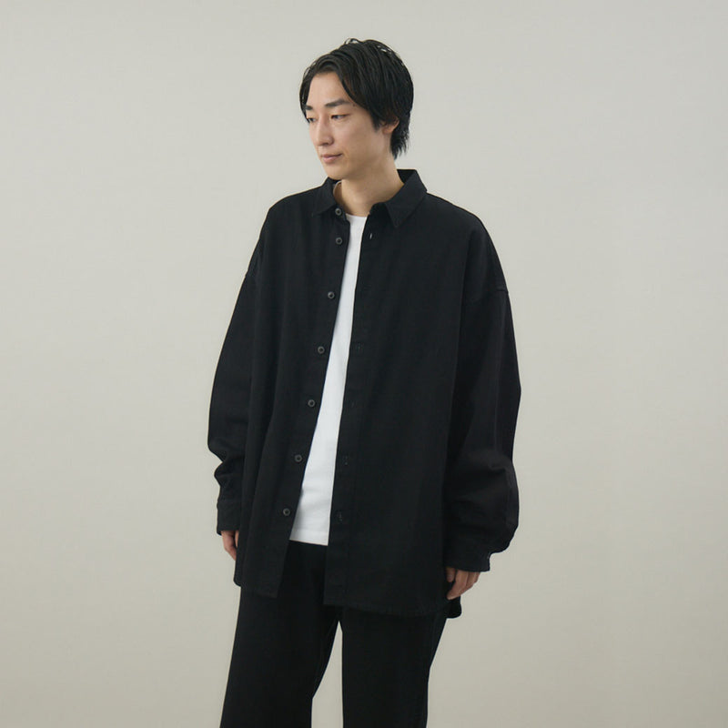 BLACK DENIM CLIO SHIRT デニムシャツ｜コットン100％ 岡山産 ユニセックス