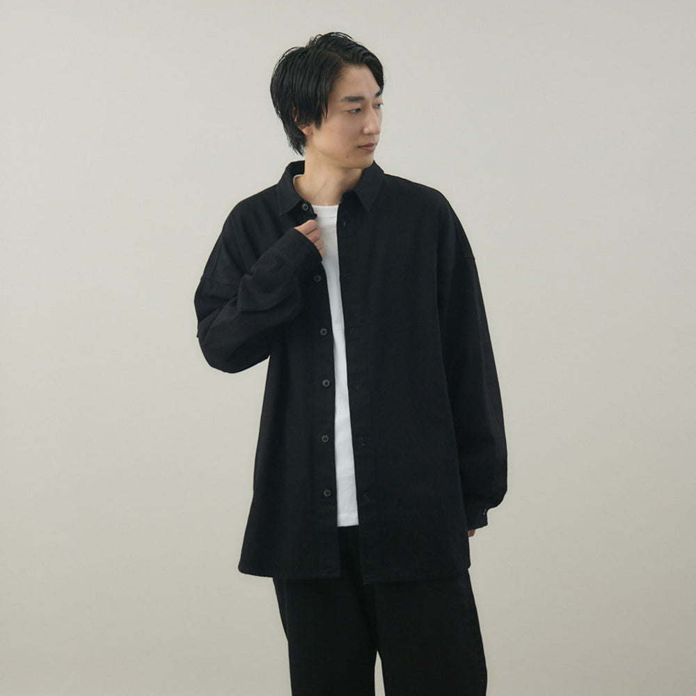 ANIECA デニムシャツ ブラック 楽天市場】デニムシャツ シャツ メンズ トップス 長袖 綿100 送料無料