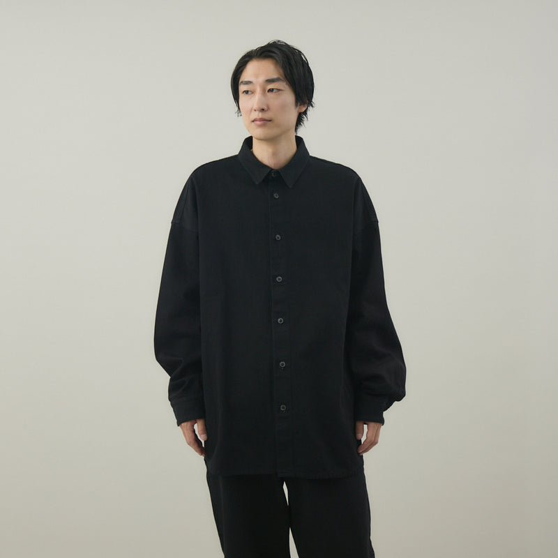 BLACK DENIM CLIO SHIRT デニムシャツ｜コットン100％ 岡山産 ユニセックス