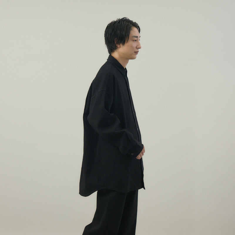 BLACK DENIM CLIO SHIRT デニムシャツ｜コットン100％ 岡山産 ユニセックス