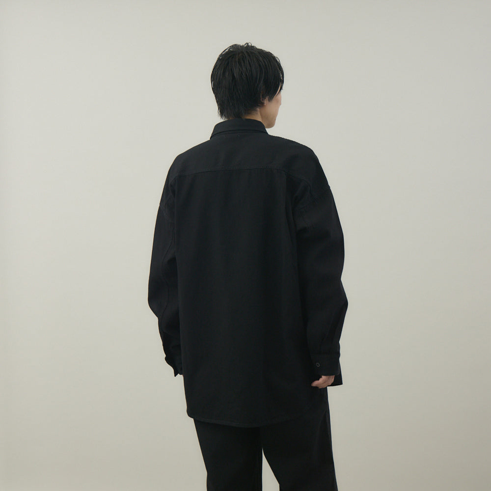 BLACK DENIM CLIO SHIRT デニムシャツ｜コットン100％ 岡山産 ユニ