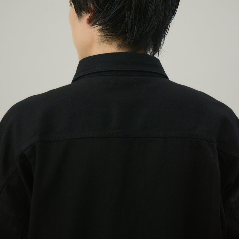BLACK DENIM CLIO SHIRT デニムシャツ｜コットン100％ 岡山産 ユニセックス