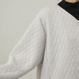 キルティングジャカードカーディコート｜ 軽量 イージーケア レディース