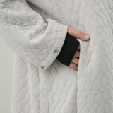 キルティングジャカードカーディコート｜ 軽量 イージーケア レディース