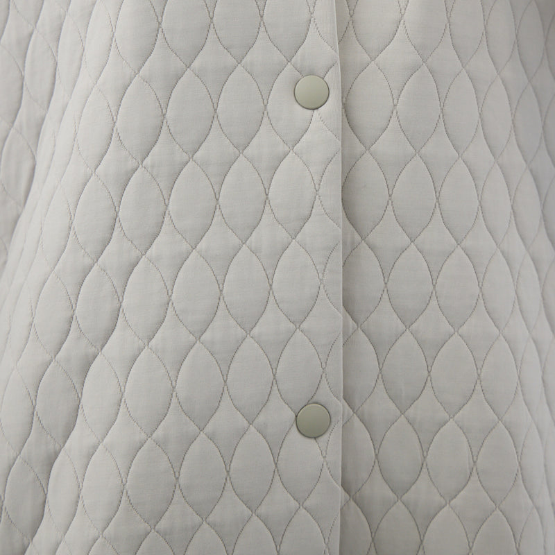 キルティングジャカードカーディコート｜ 軽量 イージーケア レディース