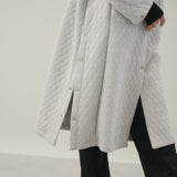 キルティングジャカードカーディコート｜ 軽量 イージーケア レディース