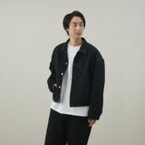 DENSE BLACK ONE WASH デニムジャケット | 綿100％ ユニセックス