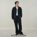DENSE BLACK ONE WASH デニムジャケット | 綿100％ ユニセックス
