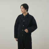 DENSE BLACK ONE WASH デニムジャケット | 綿100％ ユニセックス