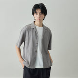 STRIPE CRAPE SHIRT｜日本製 メンズ