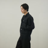 DENSE BLACK ONE WASH デニムジャケット | 綿100％ ユニセックス