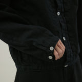 DENSE BLACK ONE WASH デニムジャケット | 綿100％ ユニセックス
