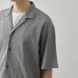 STRIPE CRAPE SHIRT｜日本製 メンズ