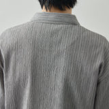 STRIPE CRAPE SHIRT｜日本製 メンズ