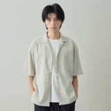 STRIPE CRAPE SHIRT｜日本製 メンズ