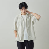 STRIPE CRAPE SHIRT｜日本製 メンズ