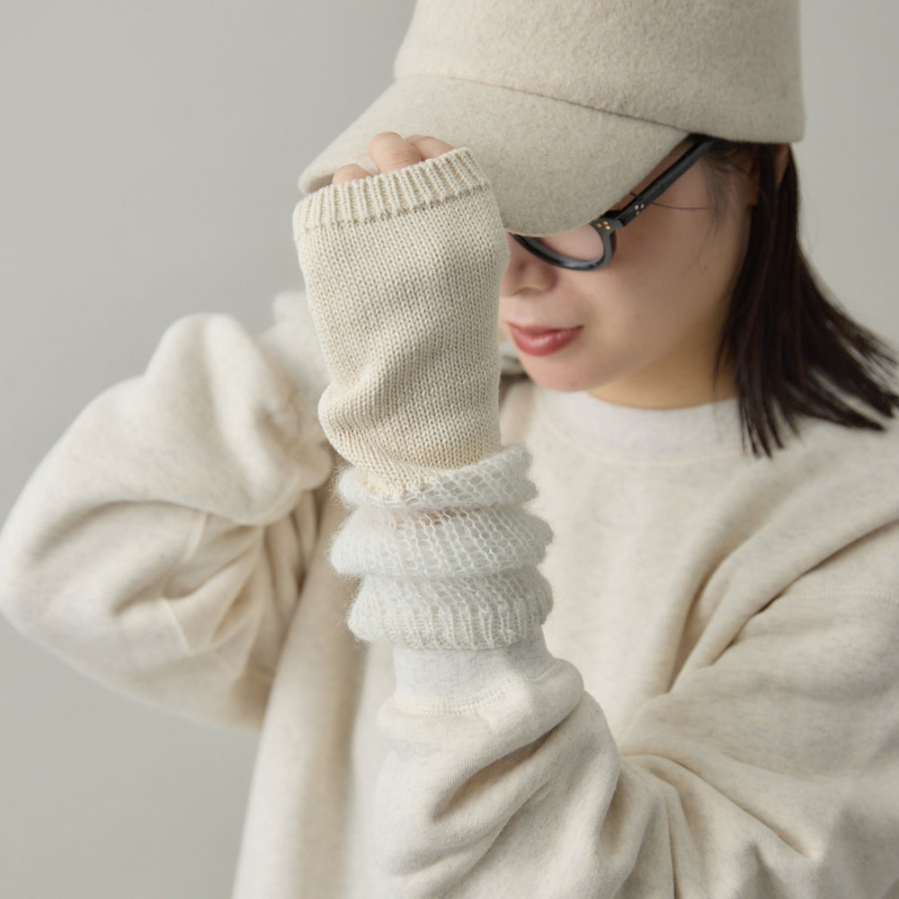 N-1723 Achiote Warmer モヘア混アームウォーマー – kuros.style