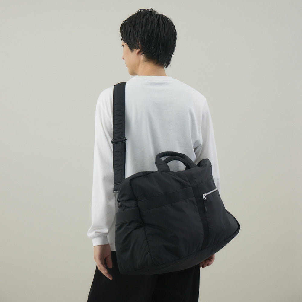 高密度織ナイロン ボストンバッグ 黒 豊岡産 – kuros.style