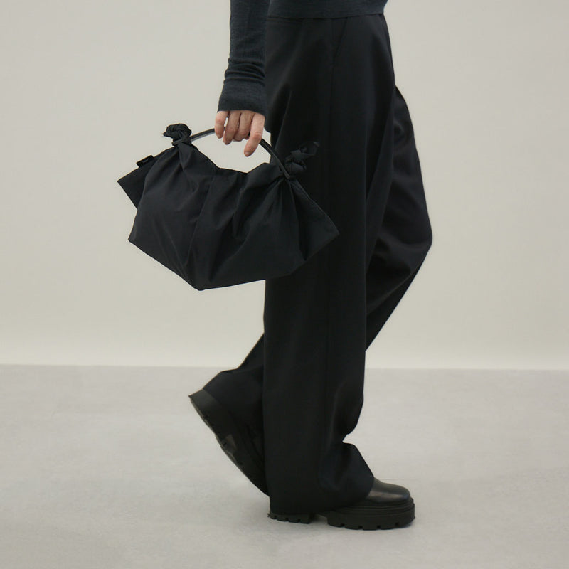 風呂敷バッグ Sサイズ HERRIE FUROSHIKI ONE HANDLE BAG｜ハンドバッグ ユニセックス 黒