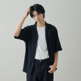 STRIPE CRAPE SHIRT｜日本製 メンズ