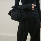 風呂敷バッグ Sサイズ HERRIE FUROSHIKI ONE HANDLE BAG｜ハンドバッグ ユニセックス 黒