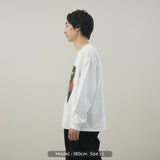 Live Your Life L/S TEE｜綿100％ ユニセックス 白