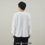 Live Your Life L/S TEE｜綿100％ ユニセックス 白