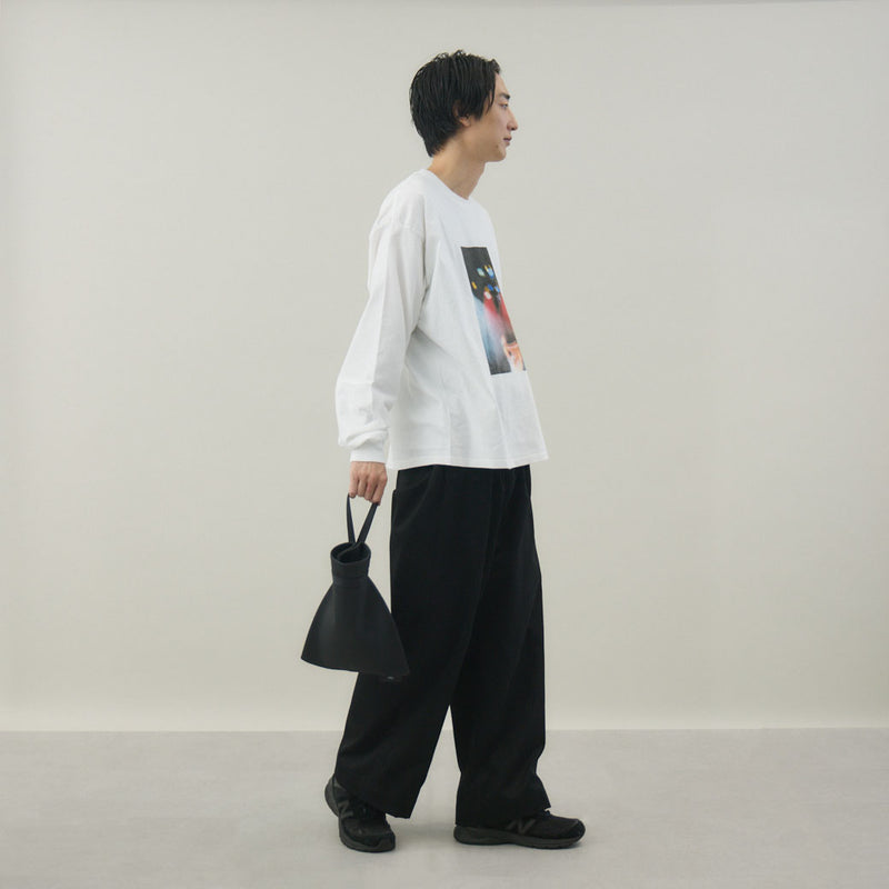 アニーライスバッグ ANNIE RICE BAG iii / DIPLO SKY｜巾着バッグ レザー ユニセックス 黒