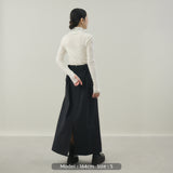 【kuros’オリジナル】ウールタートルネックロングTシャツ｜ ウール100％ 日本製 レディース