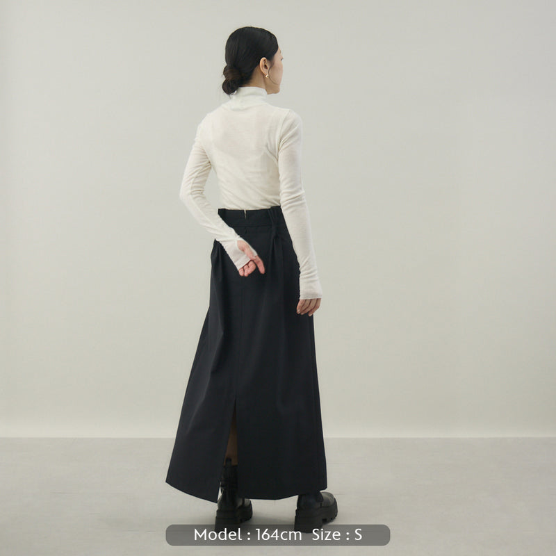 【kuros’オリジナル】ウールタートルネックロングTシャツ｜ ウール100％ 日本製 レディース