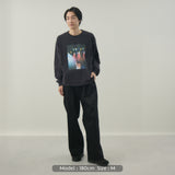Live Your Life L/S TEE -BLEACH｜綿100％ ユニセックス 黒