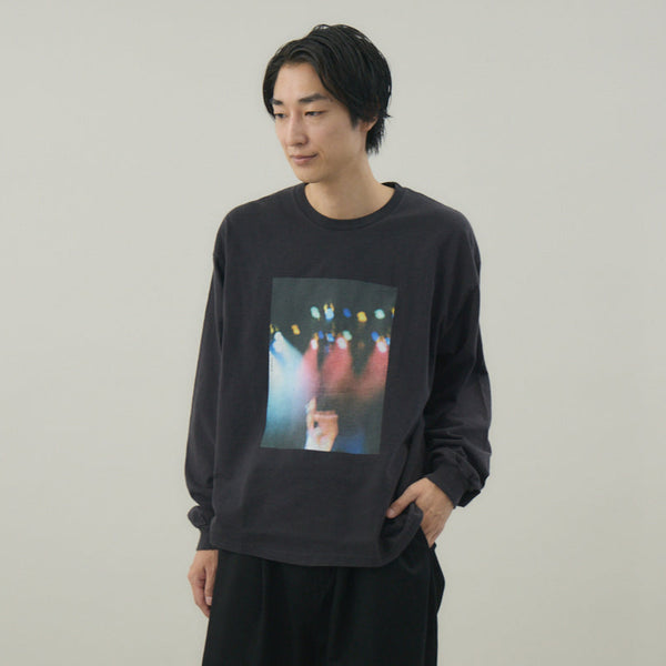 Live Your Life L/S TEE -BLEACH｜綿100％ ユニセックス 黒